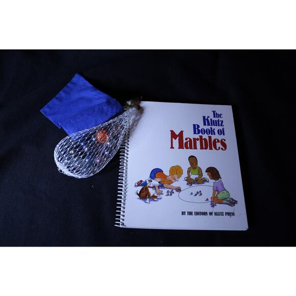 The Klutz Book of Marbles  Spiral Bound Book w/ marbles and bag - New - Picture 1 of 1